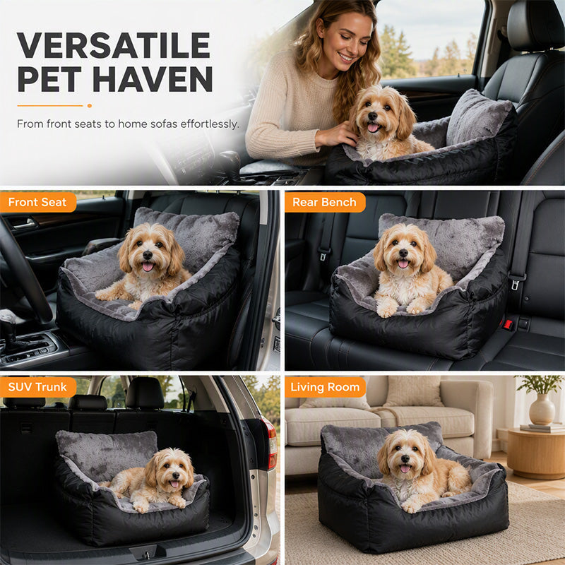 🐶 50 % Rabatt ! Halbgeschlossener Auto-Hundesitz – Sicher reisen, rundum geschützt! 🛡️ Kratzfest & schmutzabweisend, integrierter Gurt, weich gepolstert 🚙 Limitiertes Angebot ⏰