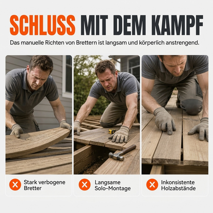 📢📢40% RABATT !!⏰Mehrwinkel-Dielenglätter und Holzplatten-Einsteller, Bodenverlegewerkzeug für die Holzbearbeitung