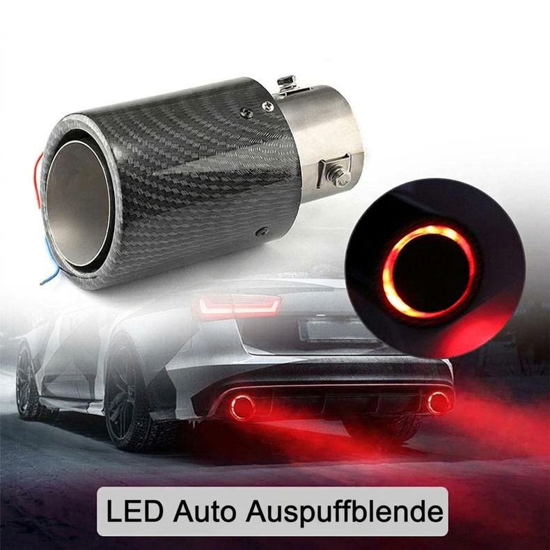 📢📢40% RABATT !!⏰Universelles LED-Auspuffrohr für Autos