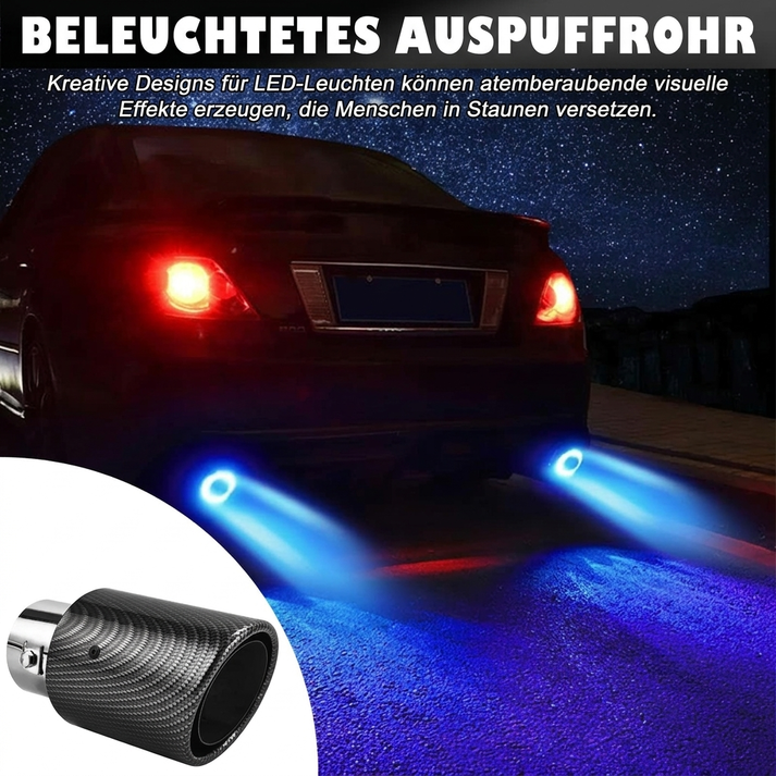 📢📢40% RABATT !!⏰Universelles LED-Auspuffrohr für Autos