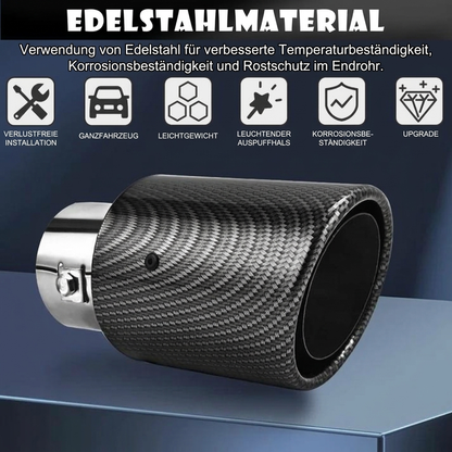 📢📢40% RABATT !!⏰Universelles LED-Auspuffrohr für Autos