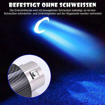 📢📢40% RABATT !!⏰Universelles LED-Auspuffrohr für Autos