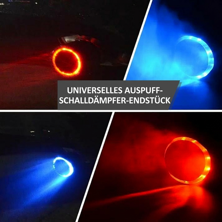 📢📢40% RABATT !!⏰Universelles LED-Auspuffrohr für Autos