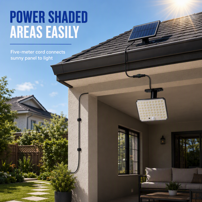 ☀️ 50% RABATT! 💡 Solar-Wandleuchte – Bewegungssensor, Fernbedienung & 3 Modi ✨