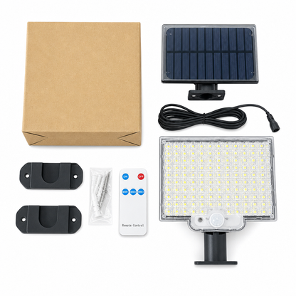 ☀️ 50% RABATT! 💡 Solar-Wandleuchte – Bewegungssensor, Fernbedienung & 3 Modi ✨