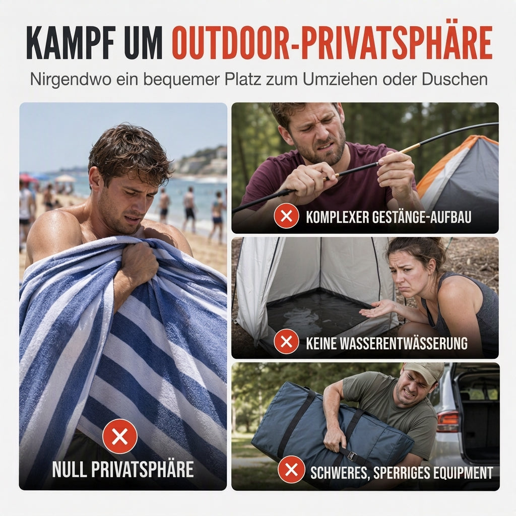 📢📢40% RABATT !!⏰Tragbares Duschzelt für die Fahrzeugheckseite – Schneller Aufbau & Privatsphäre beim Camping ✨