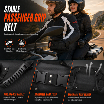 ⏳Zeitlich begrenztes Angebot⏰: Motorrad-Haltegurt für Beifahrer 🏍️