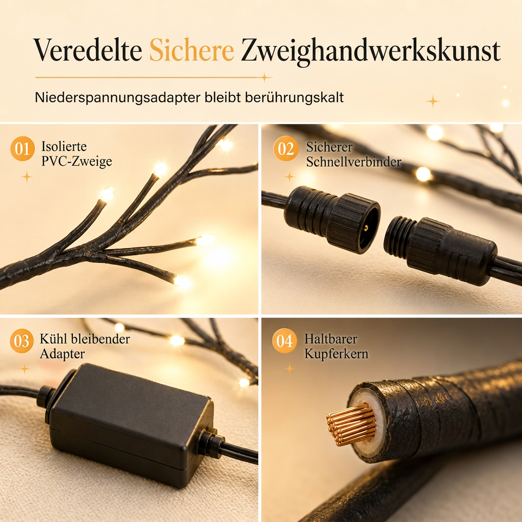 ⏳Nur für kurze Zeit – 50% RABATT⏰144 LED warmweiße Reben-Lichterketten zur Dekoration von Schlafzimmern und Räumen