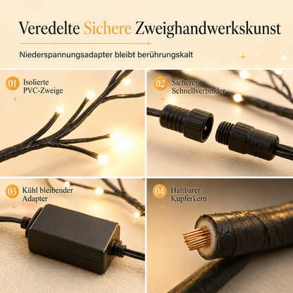 ⏳Nur für kurze Zeit – 50% RABATT⏰144 LED warmweiße Reben-Lichterketten zur Dekoration von Schlafzimmern und Räumen