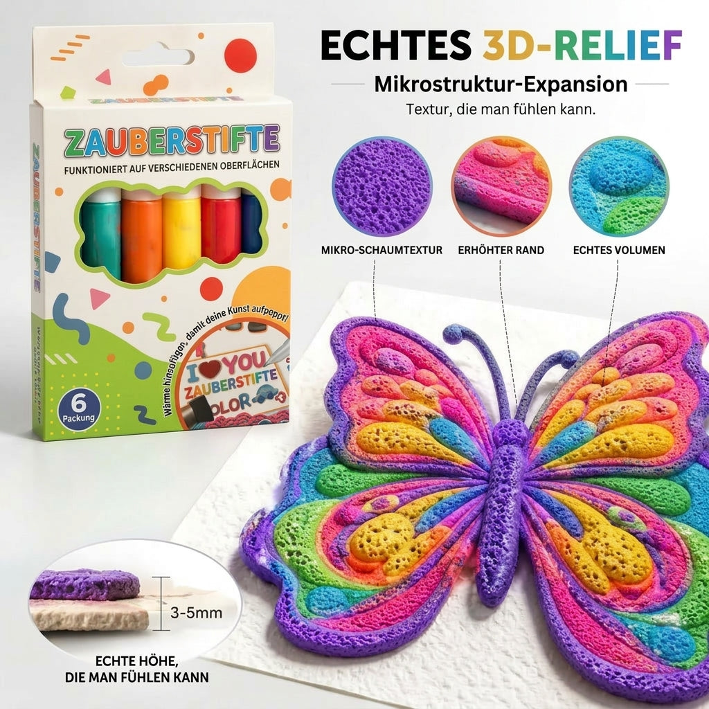 📢📢50% RABATT !!⏰Magic Pen – Zeichne 3D-Motive mit nur einem Strich!🎄DIY Bubble Magic Drawing Pens