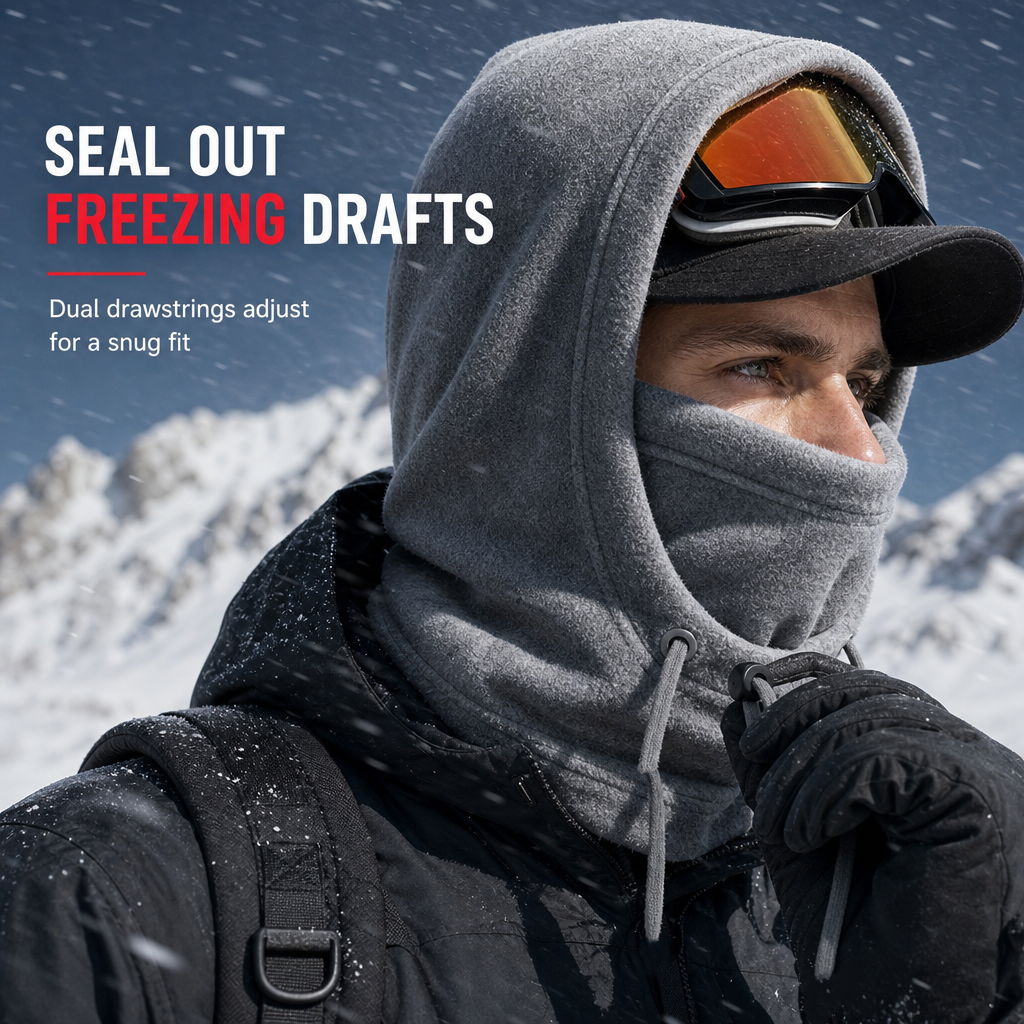 🧣🧗3-in-1-Winter-Polarfleece-Sturmhaube | Verhindert das Beschlagen der Skibrille beim Skifahren und Winterradfahren🏂