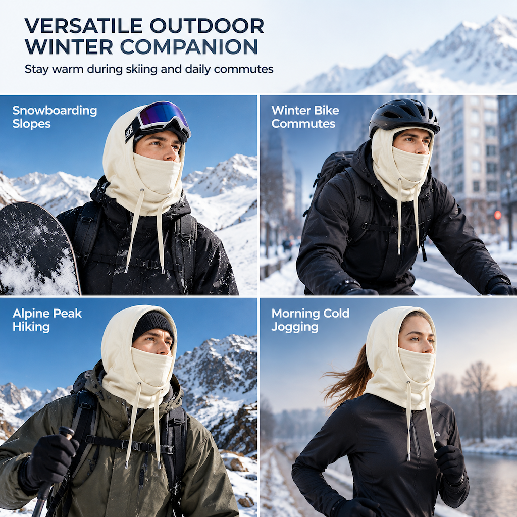🧣🧗3-in-1-Winter-Polarfleece-Sturmhaube | Verhindert das Beschlagen der Skibrille beim Skifahren und Winterradfahren🏂