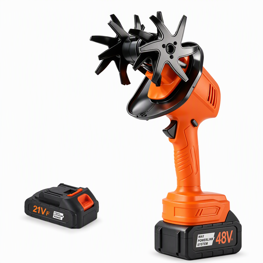 🌱 Kabellose Mini-Gartenfräse mit 21-V-Akku – handlicher Bodenlockerer & Unkrautentferner für Garten & Beet