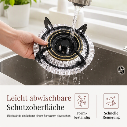 🔥 2+1 GRATIS ⏰ 10er-Set Hochleistungs-Folie Gasherd Brennerabdeckungen – Halten Sie Ihren Kochfeld sauber und geschützt mit tiefem Auffangbecken für Verschüttungen 🍳