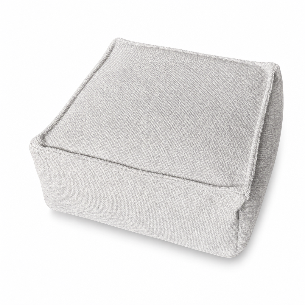 📢 50% RABATT! 🧺 Aufbewahrungs-Pouf-Hülle – Großer Reißverschluss, waschbar & 45x45x23cm ✨