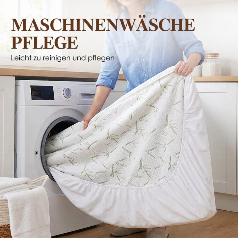 🛏️ 50% Rabatt! 🌐 Wasserundurchlässiger Matratzenschutz aus Bambusfaser – Atmungsaktiv, Milbenresistentes TPU – 360° Spannbetttuch für ruhige Nächte 💤