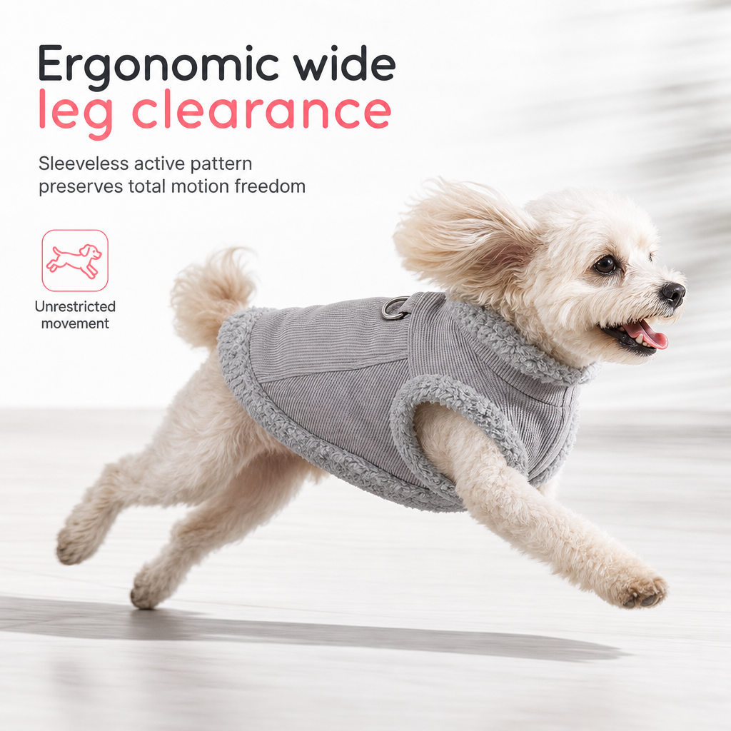 Warme Lammfleece-Haustierweste Herbst Winter Verdickte Fleece-Gefütterte Hundekleidung für Katzen und Hunde