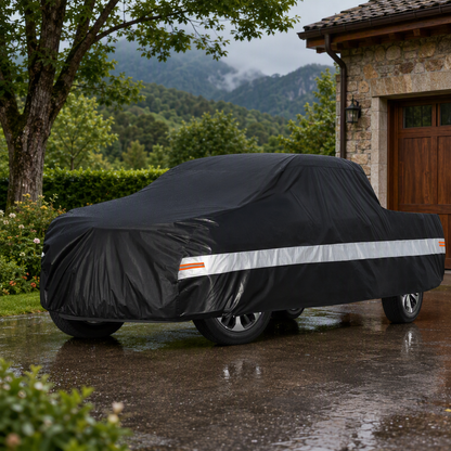 🚗50 % Rabatt ! Pickup Abdeckung Wasserdicht – Rundumschutz bei jedem Wetter, lackschonend! 🛡️ Winddicht mit Gurten, UV- & regenfest, reißfestes 190T-Gewebe 💨