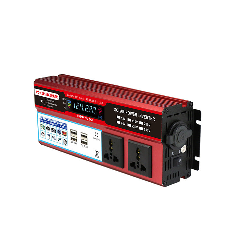 🔥📢 Zeitlich begrenztes Angebot! 🔌Tragbarer 2000W Wechselrichter – DC zu AC Autoladegerät-Adapter, versorgen Sie Ihre Geräte auf Roadtrips, beim Camping & in Notfällen ⚡