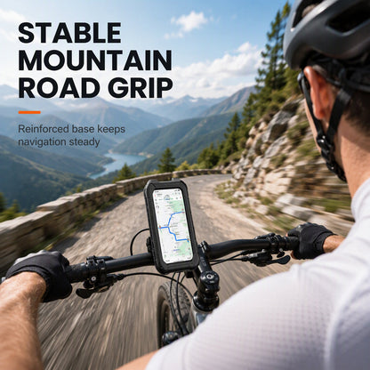 Wasserdichte Handyhalterung für Motorrad und Fahrrad mit Touchscreen und 360-Grad-Drehung