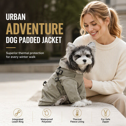 Warmer wattierter Hunde-Wintermantel Wasserdicht Winddicht Outdoor Haustier für Herbst und Winter