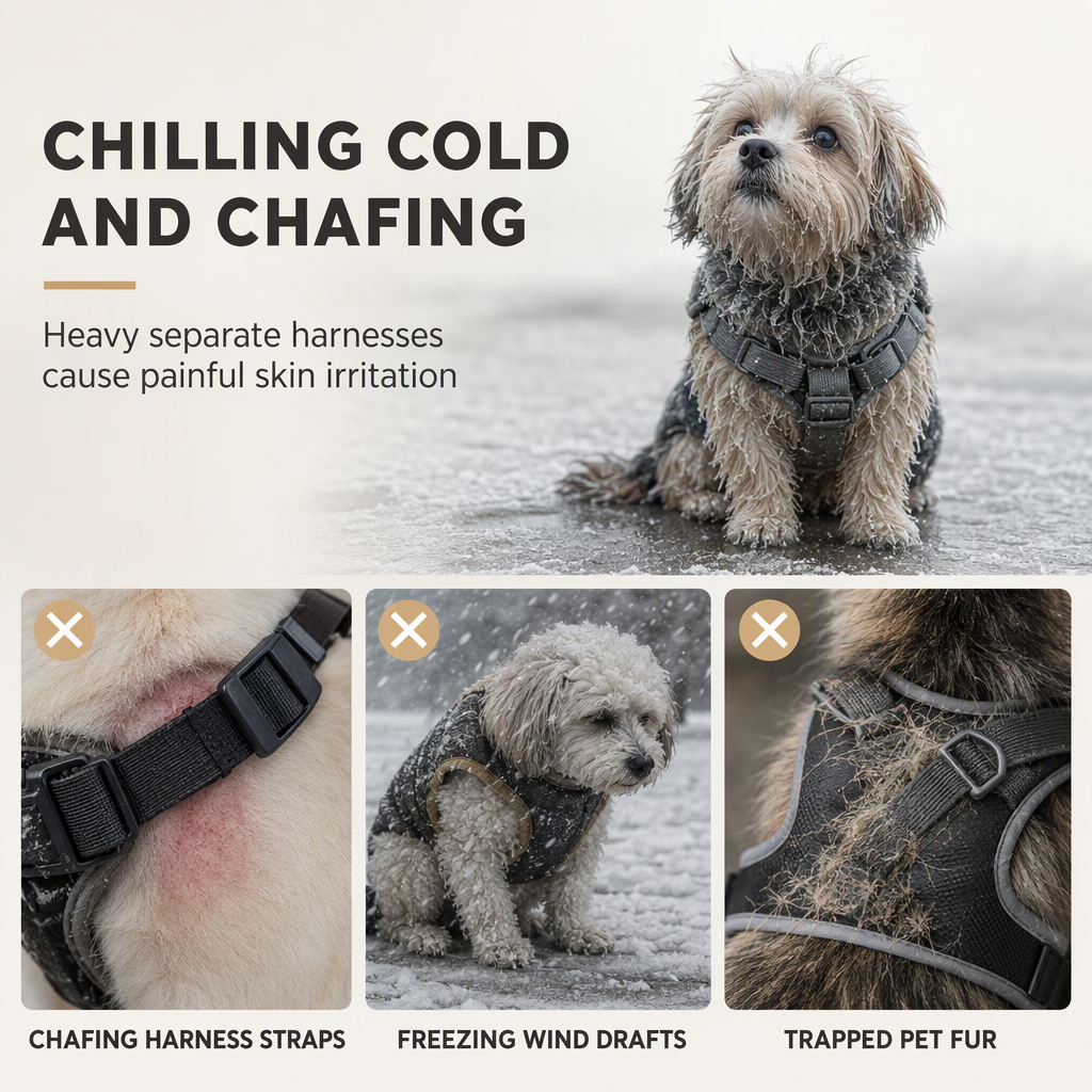Warmer wattierter Hunde-Wintermantel Wasserdicht Winddicht Outdoor Haustier für Herbst und Winter