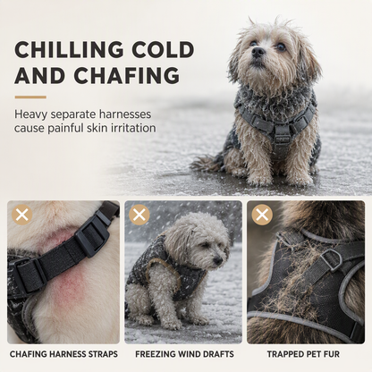 Warmer wattierter Hunde-Wintermantel Wasserdicht Winddicht Outdoor Haustier für Herbst und Winter