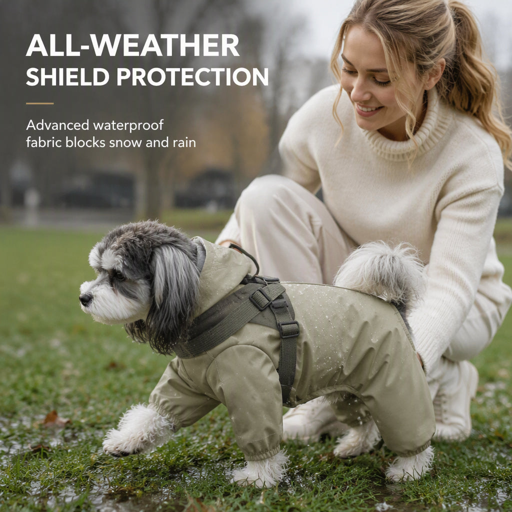 Warmer wattierter Hunde-Wintermantel Wasserdicht Winddicht Outdoor Haustier für Herbst und Winter