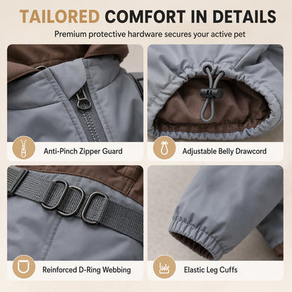 Warmer wattierter Hunde-Wintermantel Wasserdicht Winddicht Outdoor Haustier für Herbst und Winter