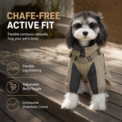 Warmer wattierter Hunde-Wintermantel Wasserdicht Winddicht Outdoor Haustier für Herbst und Winter