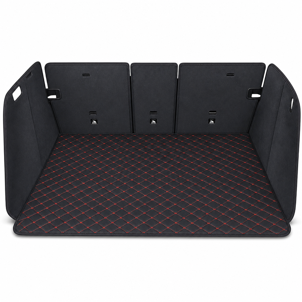 Universelle Kofferraummatte aus PVC-Leder für Limousinen und SUVs – Leicht zu reinigen (100 x 70 cm)