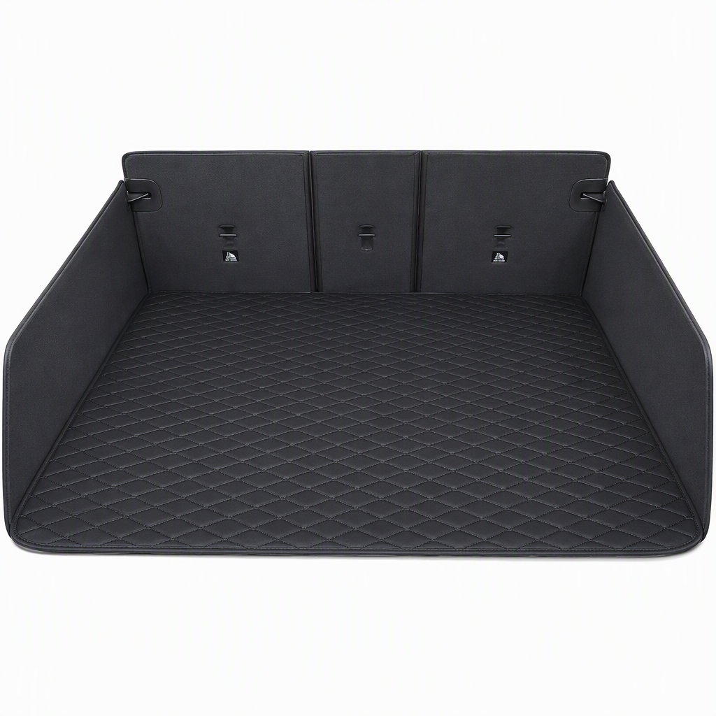 Universelle Kofferraummatte aus PVC-Leder für Limousinen und SUVs – Leicht zu reinigen (100 x 70 cm)