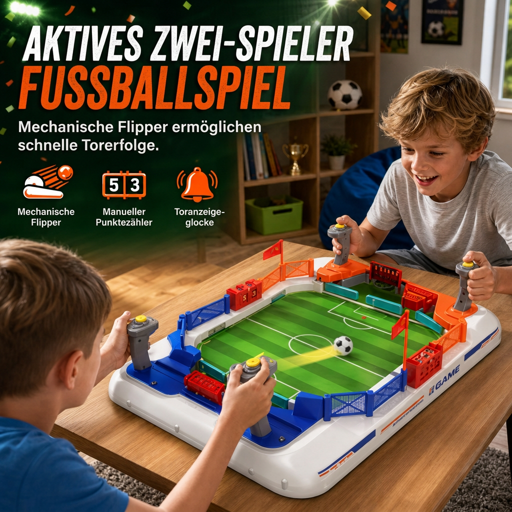2-Spieler-Schlacht Tischfußball Spiel Interaktives Tischfußball-Brettspielzeug für Kinder