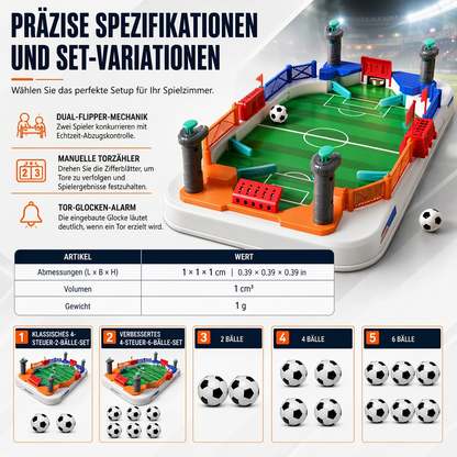 2-Spieler-Schlacht Tischfußball Spiel Interaktives Tischfußball-Brettspielzeug für Kinder