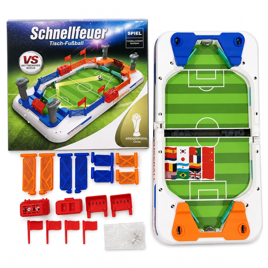 2-Spieler-Schlacht Tischfußball Spiel Interaktives Tischfußball-Brettspielzeug für Kinder