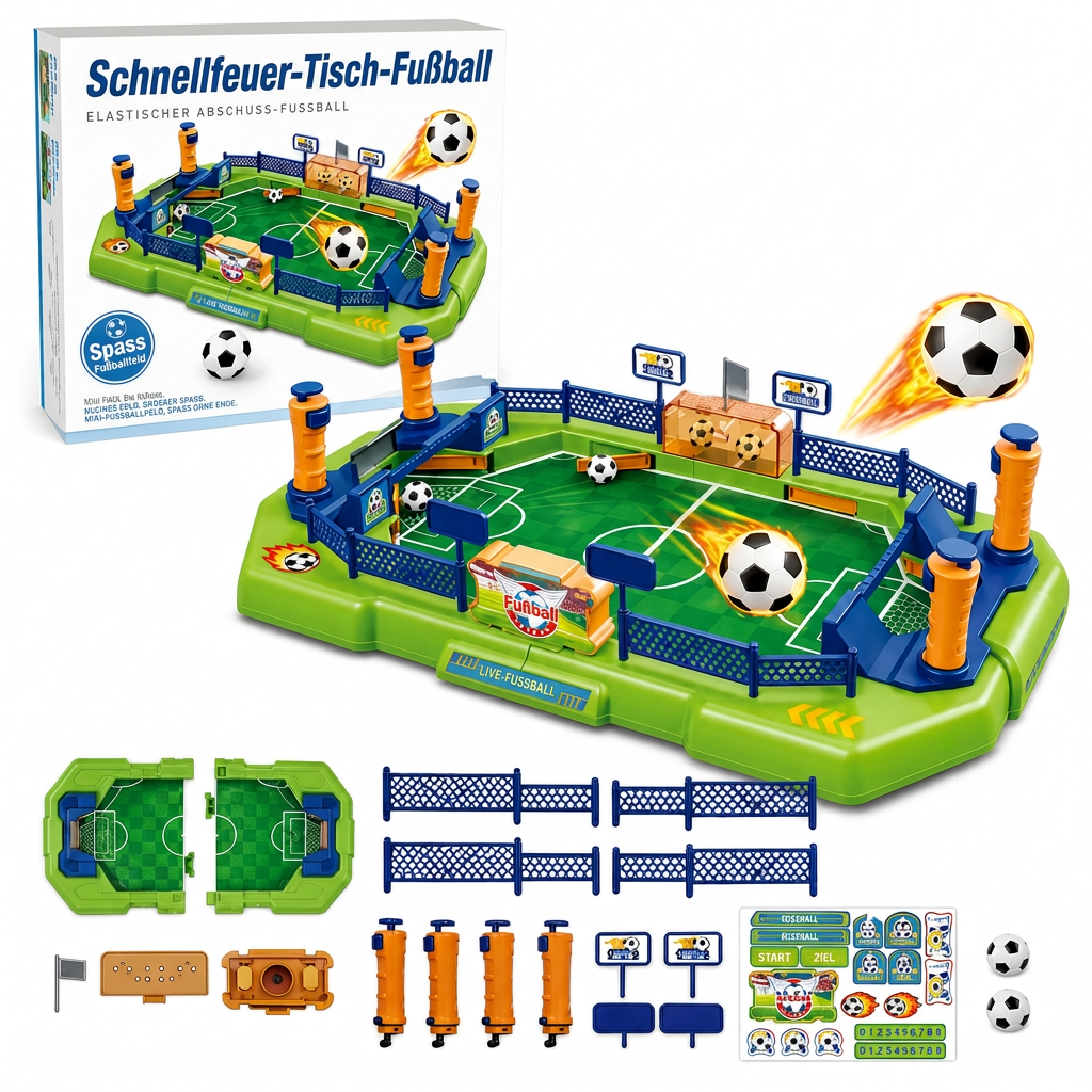 2-Spieler-Schlacht Tischfußball Spiel Interaktives Tischfußball-Brettspielzeug für Kinder