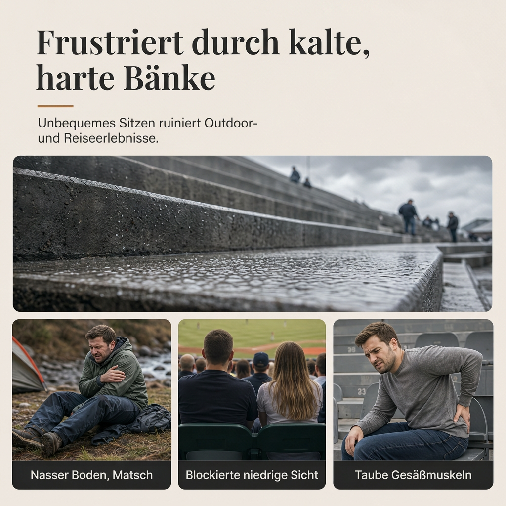 🎵 Aufblasbares Sitzkissen für Konzerte & Festivals – Bequem, leicht & feuchtigkeitsabweisend