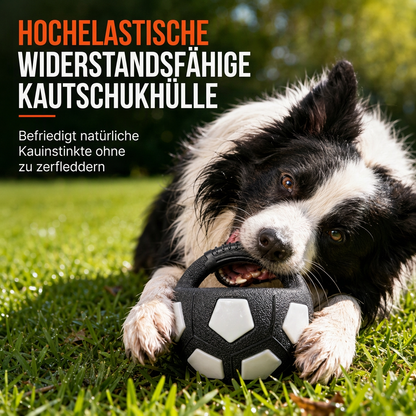 Interaktiver Fußball-Hundespielball mit Grifflaschen