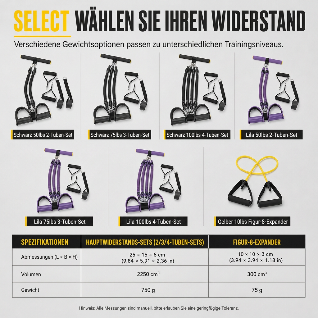 Multifunktionales Widerstandsband mit Fußschalter
