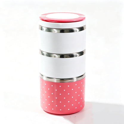 ⏰ NUR FÜR KURZE ZEIT: 50% RABATT!🍱 Edelstahl-Lunchbox mit Deckel – erhöhtes Design, isoliert & tragbar für Schule, Büro & unterwegs
