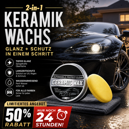 🔥🚗2-in-1-Polier- und Schutzwachspaste aus Titan-Keramik