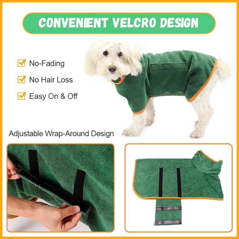 Super absorbent bathrobe for pets