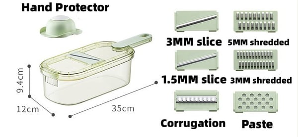 Cuisine Slicer Custs Cups Vegetres et viande multifonctionnels
