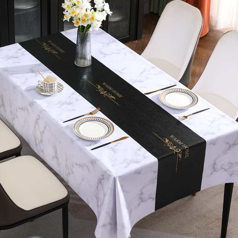 Water and oil-resistant marble ceiling