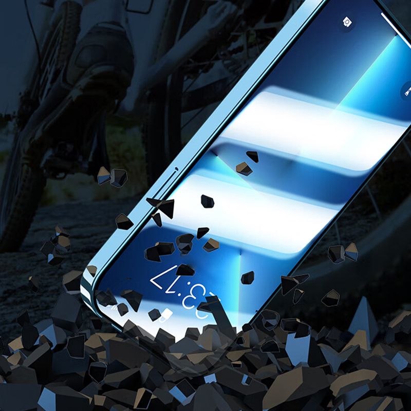 Pousbo® Matt Metal Frame Buckle Phone Case voor iPhone