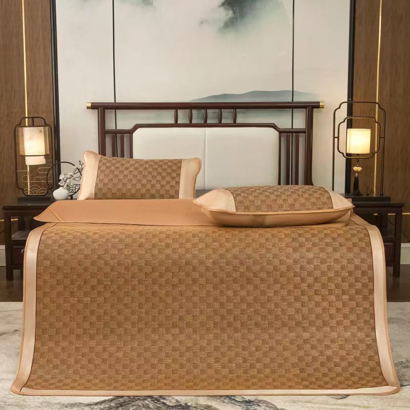 Summer Silk Rattan Mat de ratán Reta de 3 piezas