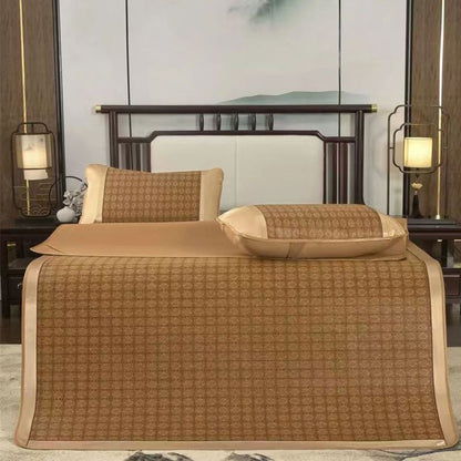 Sume de cama de cama de seda de hielo de hielo seta de cama mate 3 partes