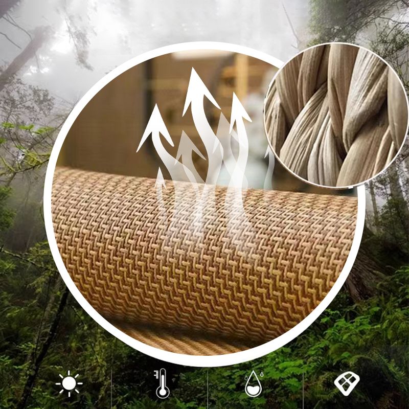 Summer Silk Rattan Mat de ratán Reta de 3 piezas