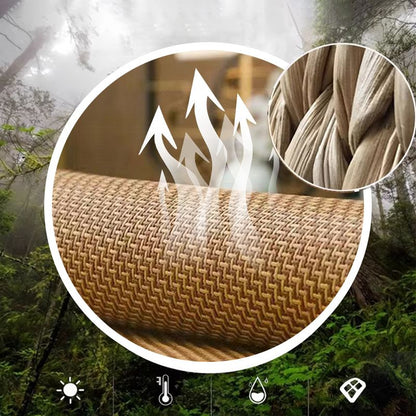Summer Silk Rattan Mat de ratán Reta de 3 piezas