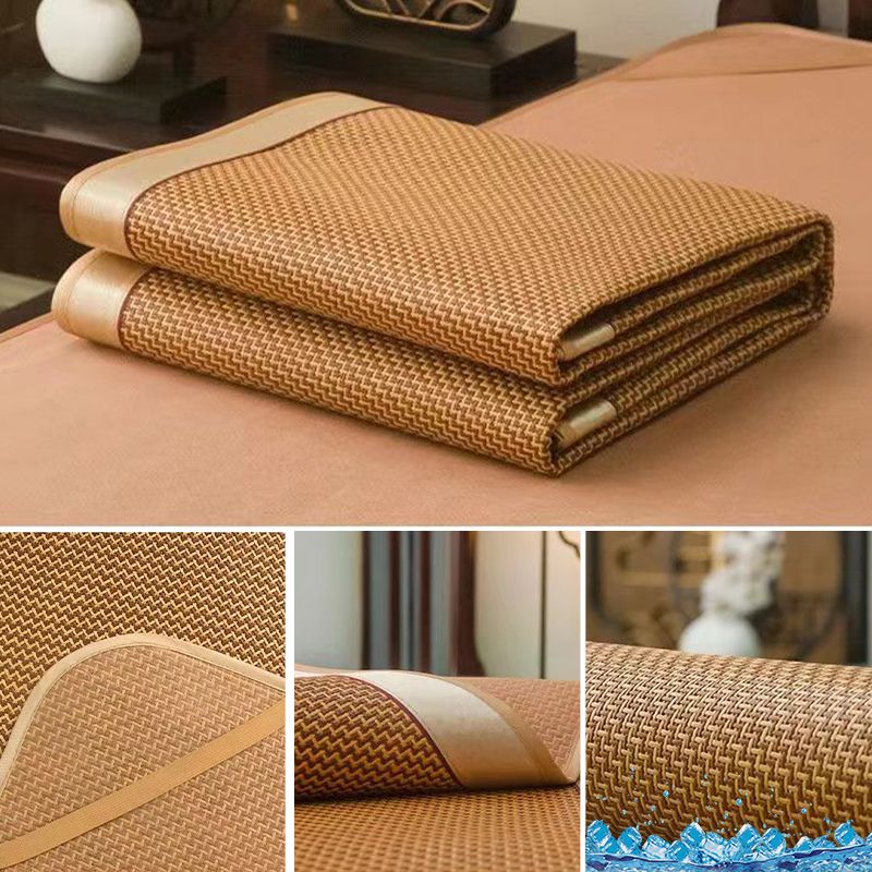 Summer Silk Rattan Mat de ratán Reta de 3 piezas